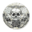 Winged Skull Magnet by JesseDeering Winged Skull Magnet