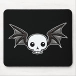 Winged skull mouse mat
