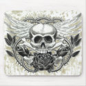 Winged Skull Mousepad by JesseDeering Winged Skull Mousepad