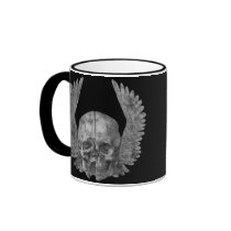Winged Skull Coffee Mug