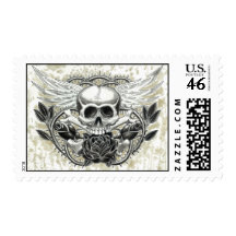 Winged Skull Postage