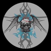 Winged Skull stickers