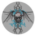 Winged Skull stickers by RockHouseCo Winged Skull stickers