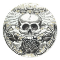 Winged Skull Stickers