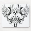 Winged Skulls Mousepad