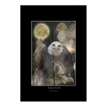 WINGED SPIRITS Raptor Art Poster posters by RavenSpiritPrints WINGED SPIRITS Raptor Art Poster posters