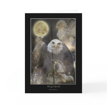 WINGED SPIRITS Raptor Greeting Card by RavenSpiritPrints WINGED SPIRITS Raptor Greeting Card