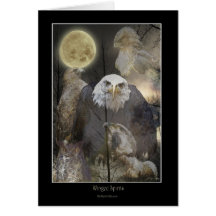 WINGED SPIRITS Raptor Greeting Card