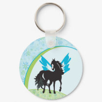 Winged Steed Keychain by dreamwhisper Winged Steed Keychain