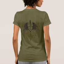 Winged Steel Heart Gold Tatoo T-Shirt