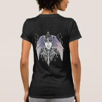 Winged Steel Heart White Tatoo T-Shirt