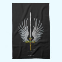 Winged Sword kitchen towels