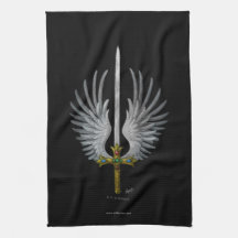 Winged Sword Kitchen Towel
