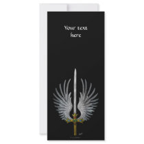 Winged Sword Personalized Rack Card