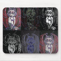 Winged Tempting Devil Fantasy Mouse Pad mousepads