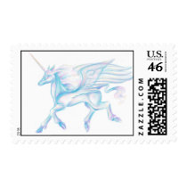 Winged Unicorn Stamp by Prairieghost Winged Unicorn Stamp