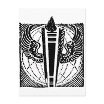 winged writer postcards