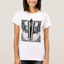 winged writer t-shirts