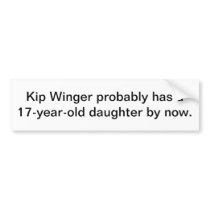 Winger! Bumper Sticker