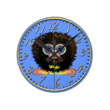 Wingle the Wuzzybutt Kids' Fun Cartoon Clock