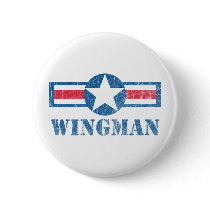 Wingman Vintage Pinback Buttons