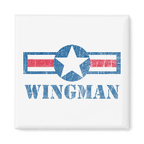 Wingman Vintage Refrigerator Magnets