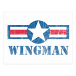 Wingman Vintage Postcard