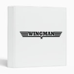 Wingman Wings Logo 3 Ring Binder