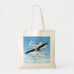 Wings as Eagles, Isaiah 40:31 Christian Bible Canvas Bags