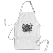 Wings, Cross & Rose aprons