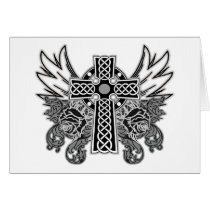 Wings, Cross & Rose cards