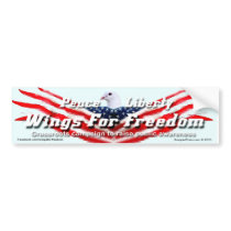 Wings For Freedom Bumper Sticker