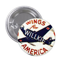 Wings for Willkie - Button