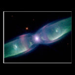 Wings of a butterfly nebula postcards
