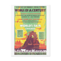 Wings of A Century Chicago World's Fair Postcard