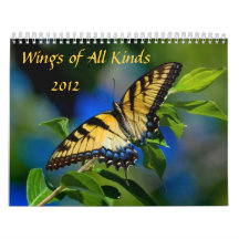 Wings of All Kinds 2012 Calendar