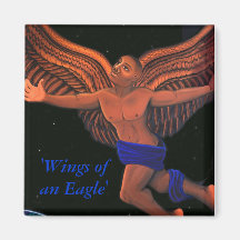 Wings of an Eagle Fridge Magnet
