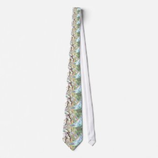 Wings of Angels - Celeste & Amethyst Crystals tie