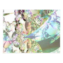 Wings of Angels – Celestite & Amethyst Crystals Postcards