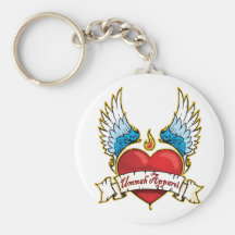 Wings of Love Keychains