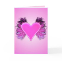 Wings Of Love Valentines Day Card by mariannegilliand Wings Of Love Valentines Day Card