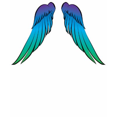 Wings on Back T Shirt by ValleDesign