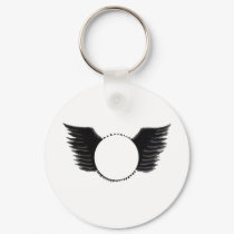 Wings photo template keychains