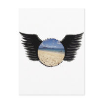 Wings photo template postcards