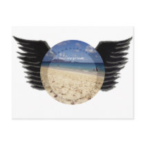 Wings photo template postcards