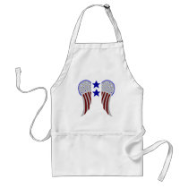 Wings with 2 Blue Stars Apron