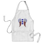 Wings with 3 Blue Stars aprons
