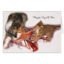 Wingtip tug-of-war card