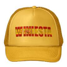 wINIESTA SPain World Champions Winners gifts Hats