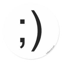 Wink emoticon stickers